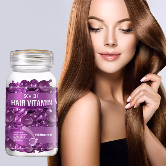 Suero de collage de etiqueta privada OEM, tratamiento para el crecimiento del cabello, aceite para el crecimiento del cabello, cápsula diaria de vitamina para el cabello para mujeres